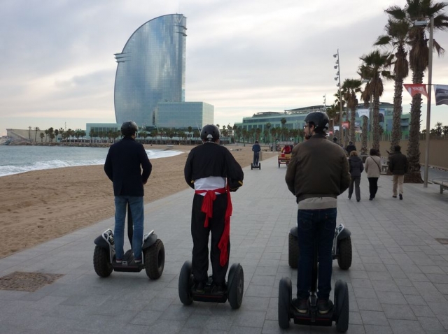 Ruta en segway junto al mar